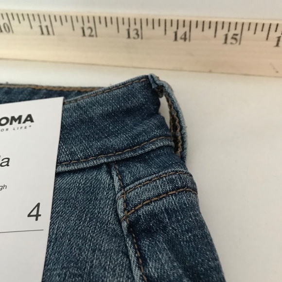 SONOMA High Rise Shorts Bermuda Jean Shorts Women’s Misses Size 4 NWT - Picture 7 of 15